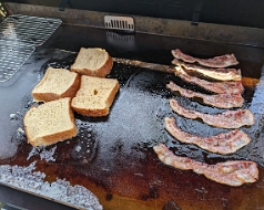 French Toast and Bacon Breakfast