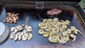 Steak, Potatoes, Mushrooms Steak, Shrimp, Potatoes, Mushrooms!