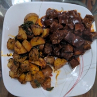 RoastedPotatoesBurntEnds